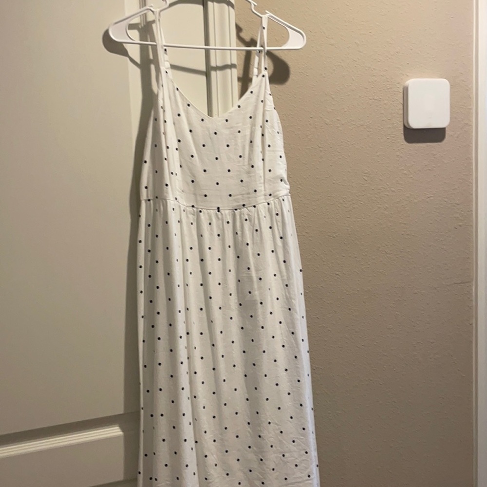 Black and white midi dress